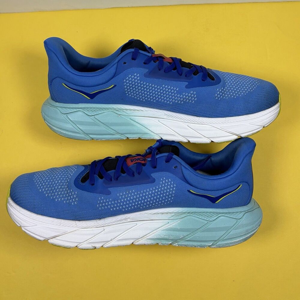 HOKA Arahi 7 Men’s Size 12  Virtual Blue Cerise Running Shoes 1147850-VRTL - Picture 2 of 6